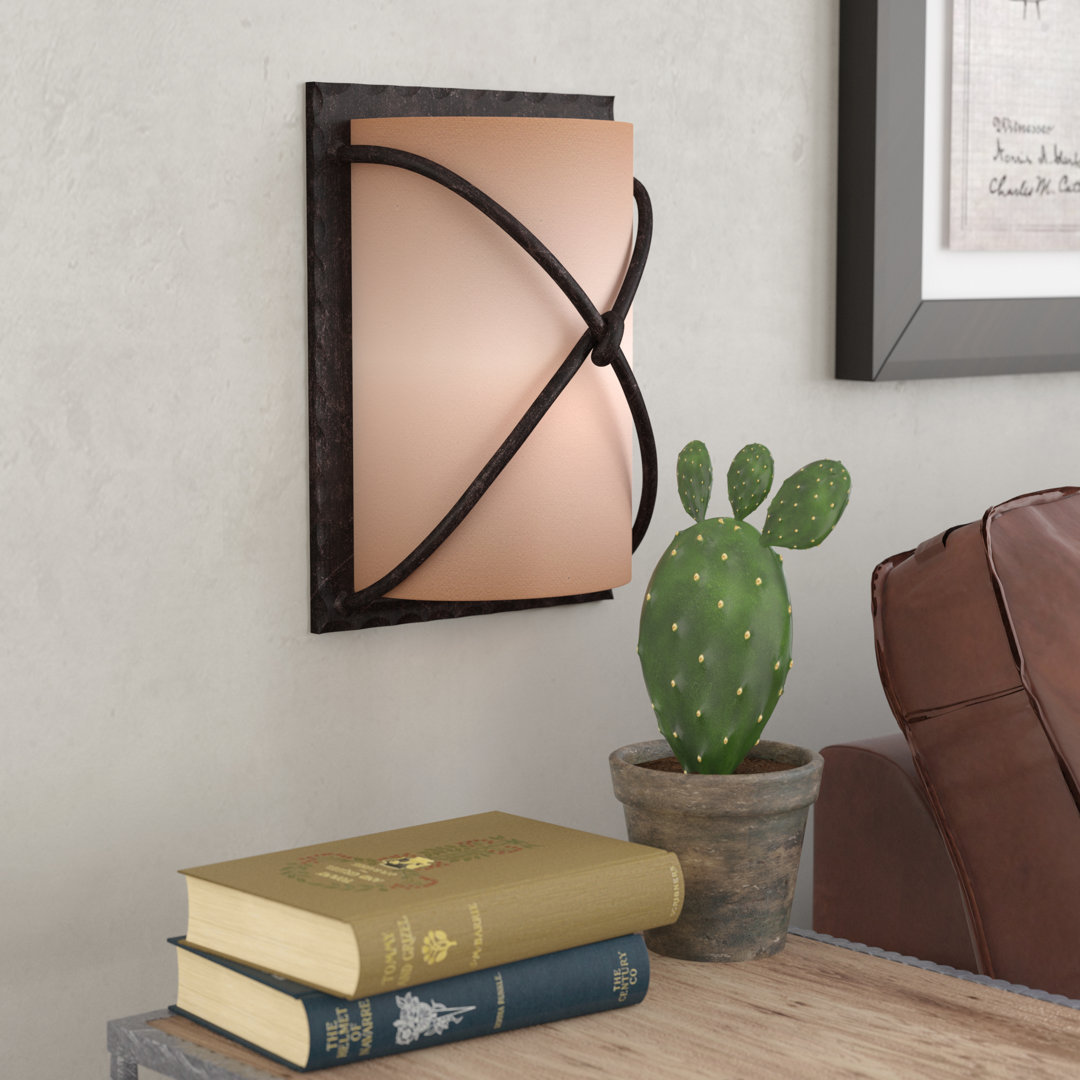 Loon Peak Gironde Aspen Bronze With Rustic Scavo Wall Sconce Loon Peak®