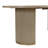 Maren Mid-Century Modern Dining Set With Fluted Pedestal Table And Upholstered Rubberwood Chairs