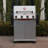 Monument Grills 4 Burner Propane Gas Grill, 37,000 BTU, Stainless Steel BBQ with Broil Zone, Cast Iron Grates, Folding Shelves, Easy Clean Enamel Body & Swivel Casters, Mesa II 410BZ