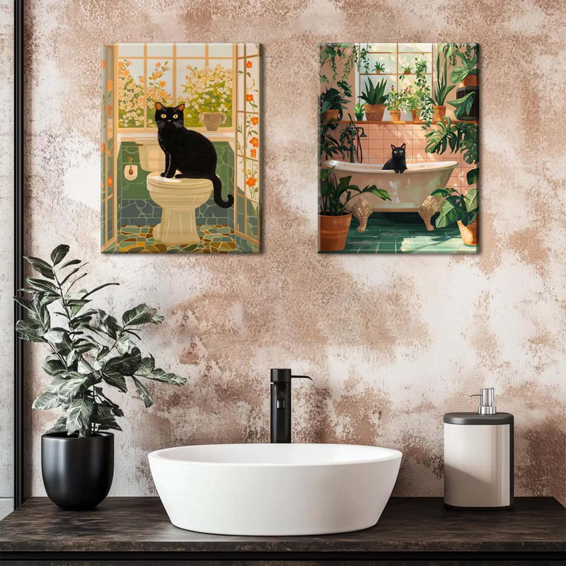 2 Piece Wrapped Canvas Print, 60 cm H x 40 cm W