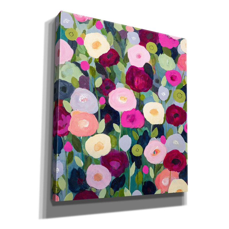 «Night Garden on Canvas» par Carrie Schmitt, H 30 po x l 26 po x P 1,5 po