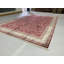 Tapis touffeté rouge / or / bleu / blanc 6 pi 6 po x 9 pi 5 po