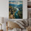 Montagnes Adirondack, New York, États-Unis, impression sur bois naturel 