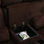 Causeuse inclinable électrique de 68,9 po avec chaleur, massage et console centrale - accoudoirs coussinés moelleux-1295732081