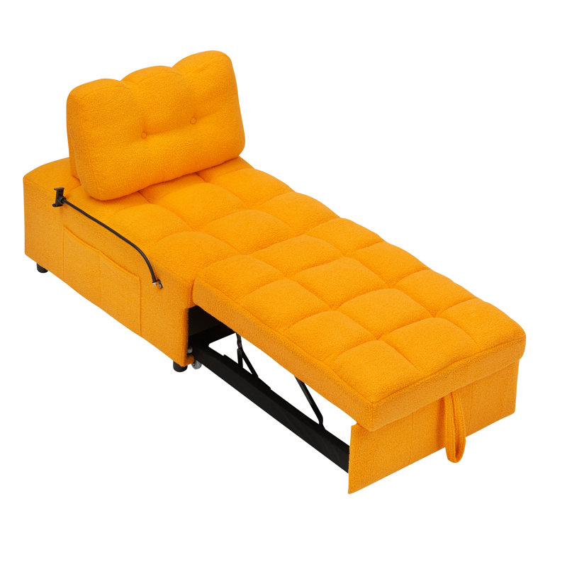 Multifunctional Single Seater Sofa, Orange