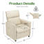 Fauteuil inclinable électrique moderne beige-956360621