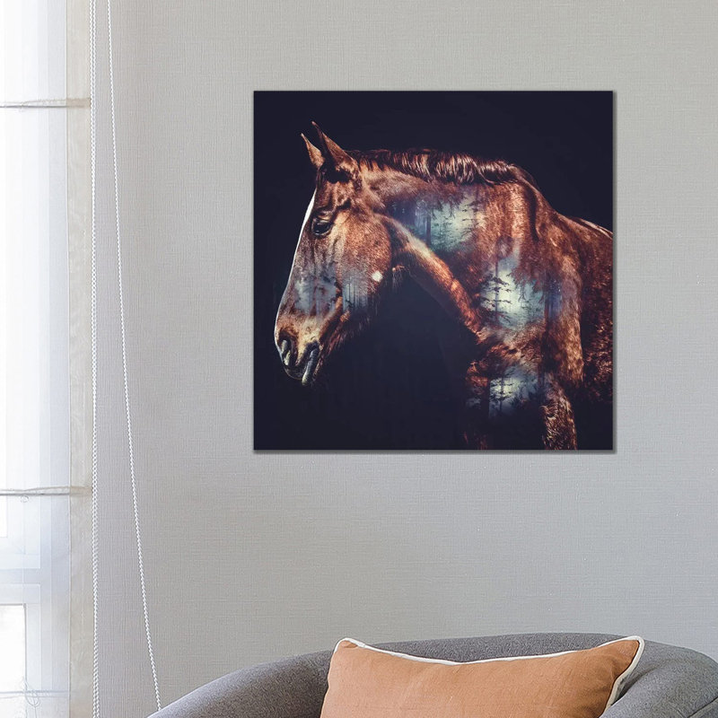 Horse by Paul Haag - Print on Canvas, Wrapped Canvas, 66.04 cm H x 66.04 cm W x 3.175 cm D