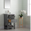 Meuble-lavabo simple 20 po avec plateau en céramique Bickley-1786153480