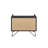 Melkree Oak & Black Finish Accent Table With Display & Utility Function