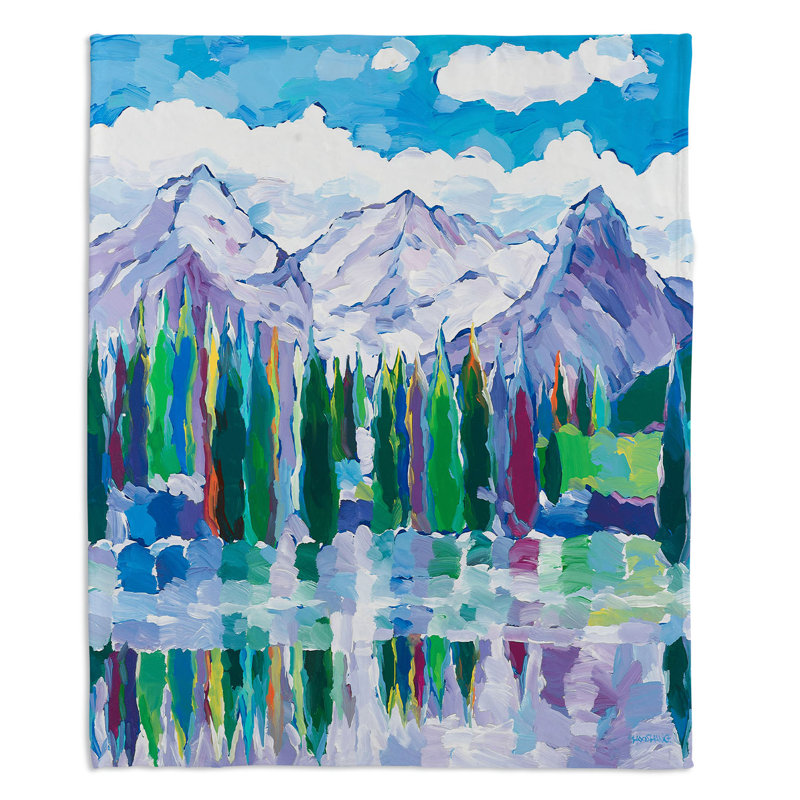 Couverture sherpa sentries doux paysages, l 68 po x L 80 po