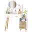 Ensemble de meuble-lavabo à 5 tiroirs avec miroir lumineux H 54,5 "x l 15,8" Eyder