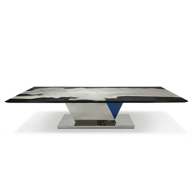 Dining Table, 29.5" H x 42" W x 72" D
