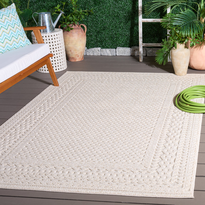 Tapis oriental d'intérieur / extérieur performance Oday, Rectangle 5 pi 3 po x 7 pi 6 po