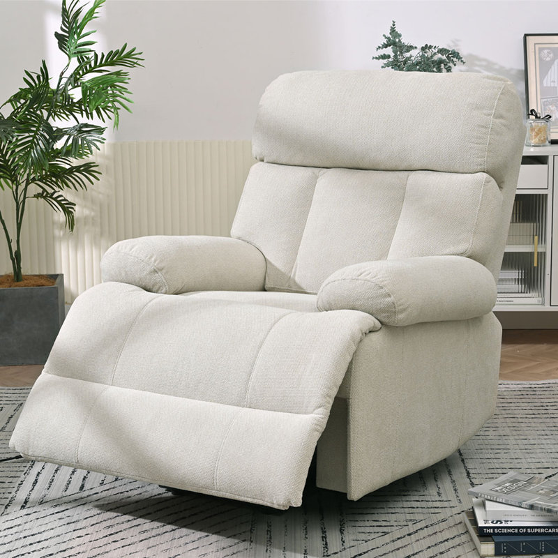 Oversized Power Lift Recliner Chair For Elderly, Electric Fabric Recliner With Extended Footrest, Remote Control & Spacious Seat