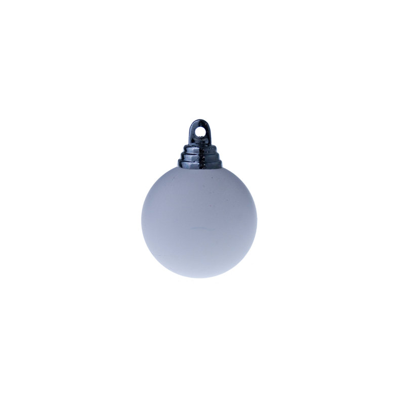 Bauble, 25cm H x 25cm W, White