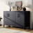 Style 4-Door Cabinet With Natural Finish, Smooth Metal Handles, Soft-Close Doors, Ideal For Small Areas Rooms-360205022