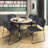 Kee 36" L Round Breakroom Table and Chair Set-73411780-73411781