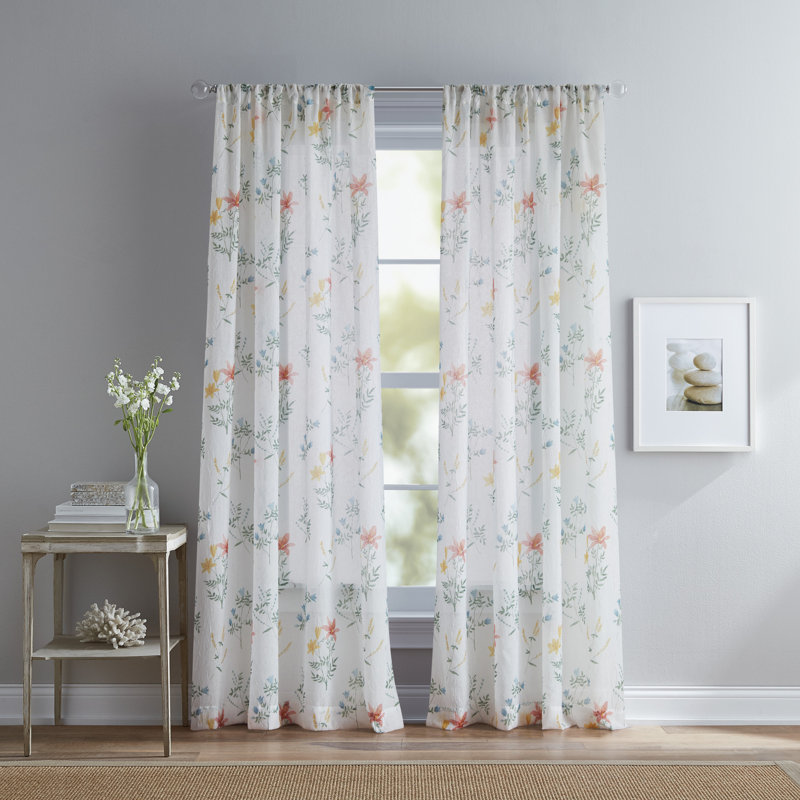 Lark Manor™ Alkire Crush Curtain Panel Pair Multi, 51" W x 84" L