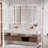 Wall Mounted Solid H59 Brass Single Handle Rose Gold Finish Bathroom Faucet-120381344