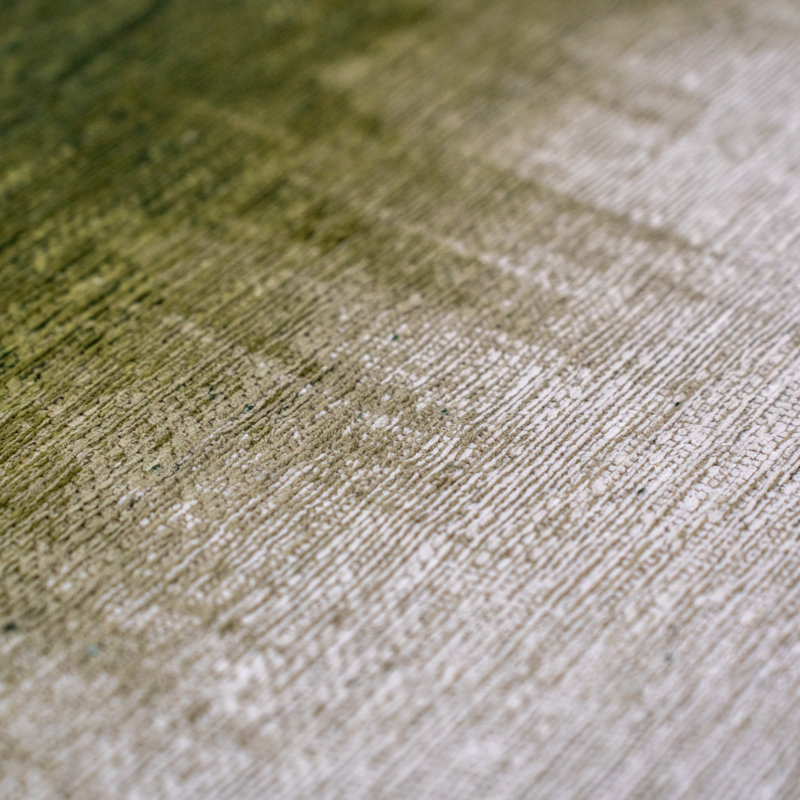 Jacquard Recycled P.E.T Green Rug, Square 140 cm