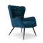 Espen Accent Chair Blue Velvet Lounge chair-1721442402