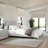 Martha Stewart Britta Upholstered Platform Bed With Piped Detail Headboard-97967477-97967476