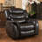 Classic Design Recliner, Black Berry PU Upholstery Recliner, Glider Recliner(Old SKU:57412.00BLK)