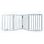 Solid Wood Free Standing Pet Gate With Door-88059634-88059635