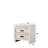 Beige Gray Bedroom Nightstand - 2 Drawers, Rustic Elegant Storage Finish