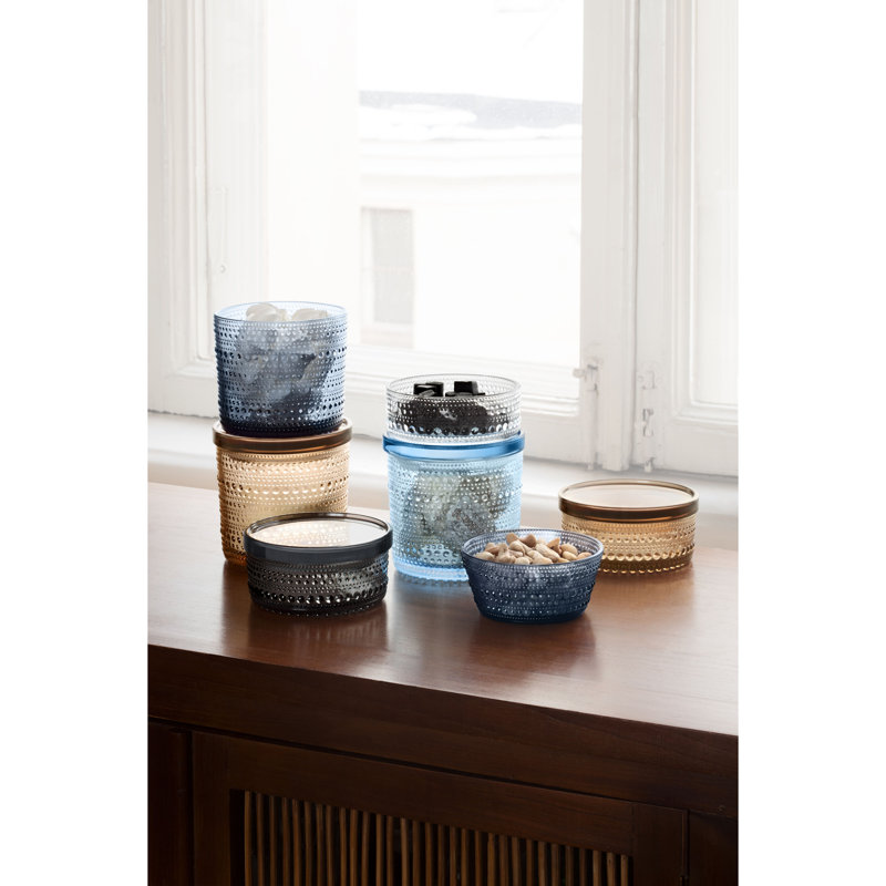 Kastehelmi Linen 4.48" Indoor / Outdoor Glass Jar