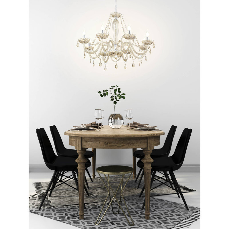 Braiden 8 - Light Candle Style Chandelier, Cognac