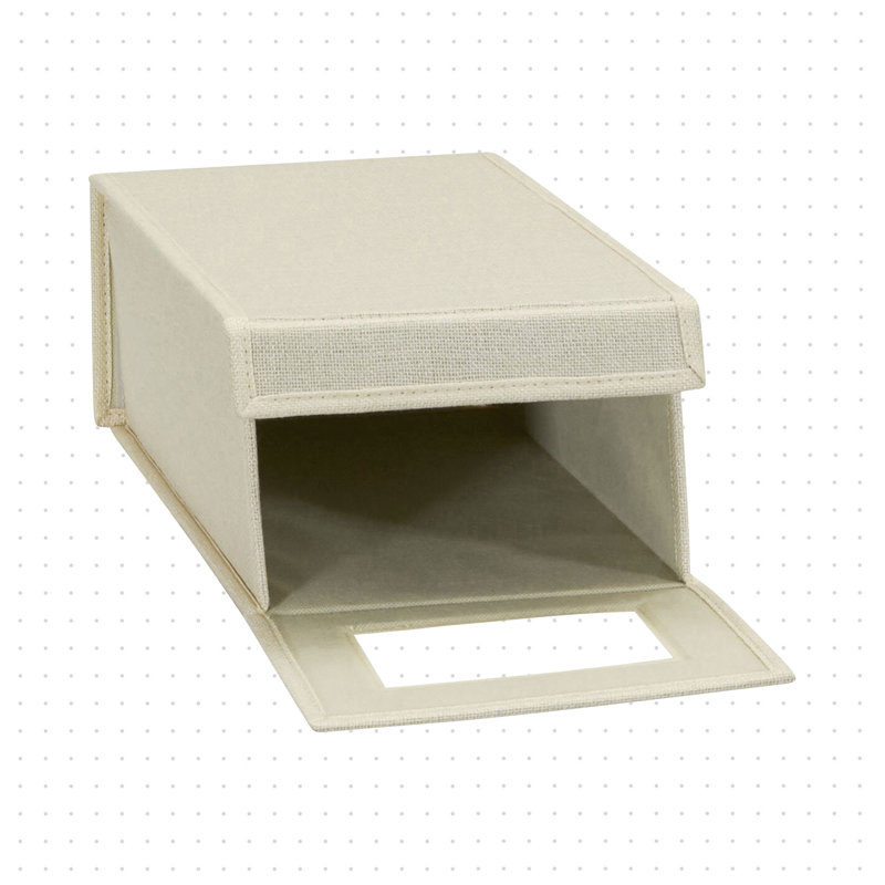 Stackable Shoe Storage Box, Cream