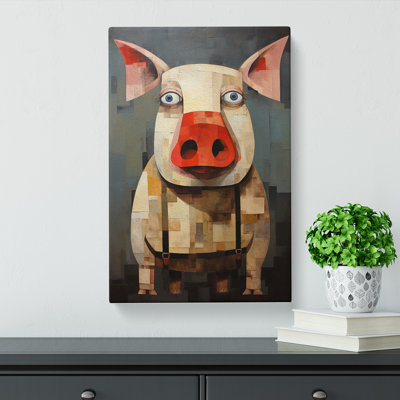 Pig Cubism - No Frame Print