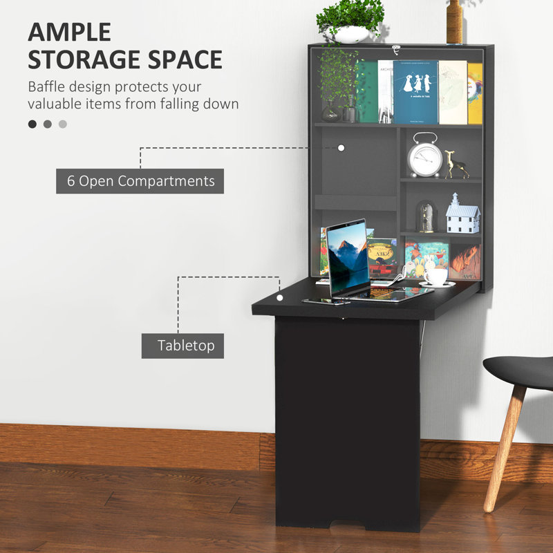 L-Shaped Floating Desk