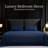 Full Size Bed Sheets Set 4 Piece - Navy Blue Brushed Microfiber Bedding - 14" Deep Pocket, Fade & Shrink Resistant, Wrinkle Free, Easy Care-135721469-120465627
