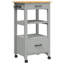Chariot de cuisine en bois massif vidaXL 18,9 po x 15,7 po x 34,8 po vidaXL-252245679