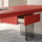 Red + Black Rectangular Solid Wood + Carbon Steel + Acrylic with 1 drawers desk-233492142