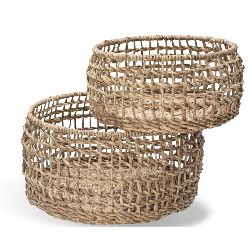 Ensemble de 2 paniers en osier