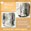 Meuble-lavabo flottant, miroir mural blanc 31,7 po, rangement mural, tiroirs, pochettes, crochets, petites surfaces, blanc, Hd Space Saving Home Decor