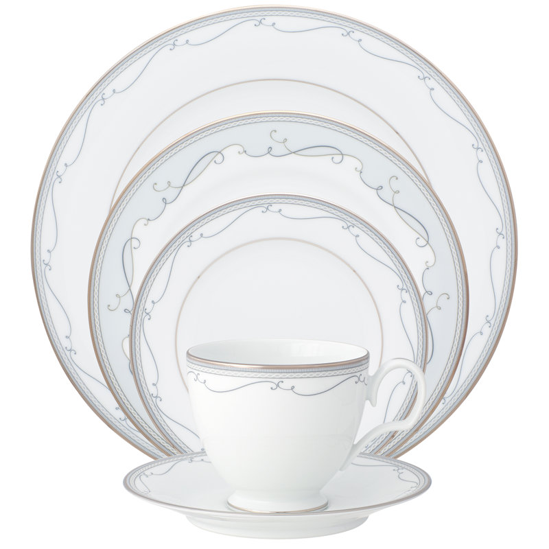 Couvert individuel 5 pièces Noritake Satin Flourish