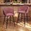 Fryman Upholstered Counter Stool with Metal Frame-1104649204