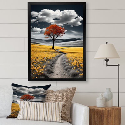 " Road In The Yellow Wilderness "