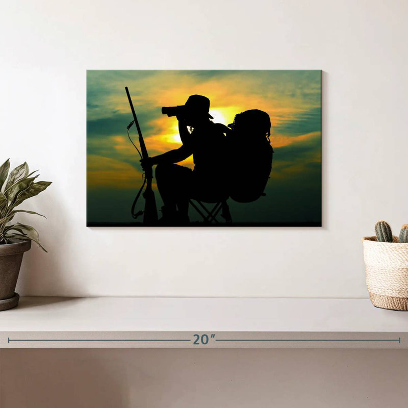 Hunter Scouting, 8" H x 12" W