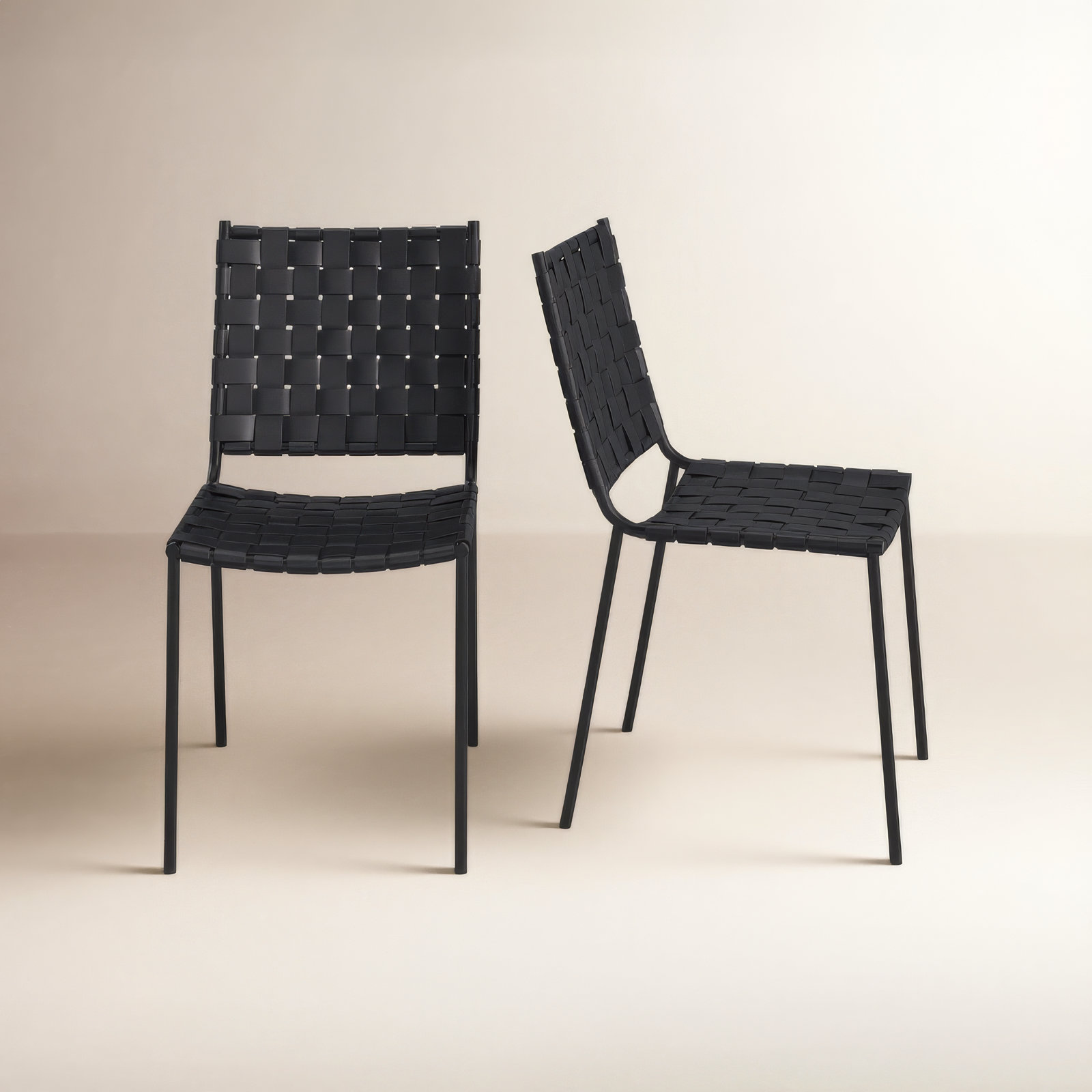 Ryland Upholstered Side Chair, Black, Black