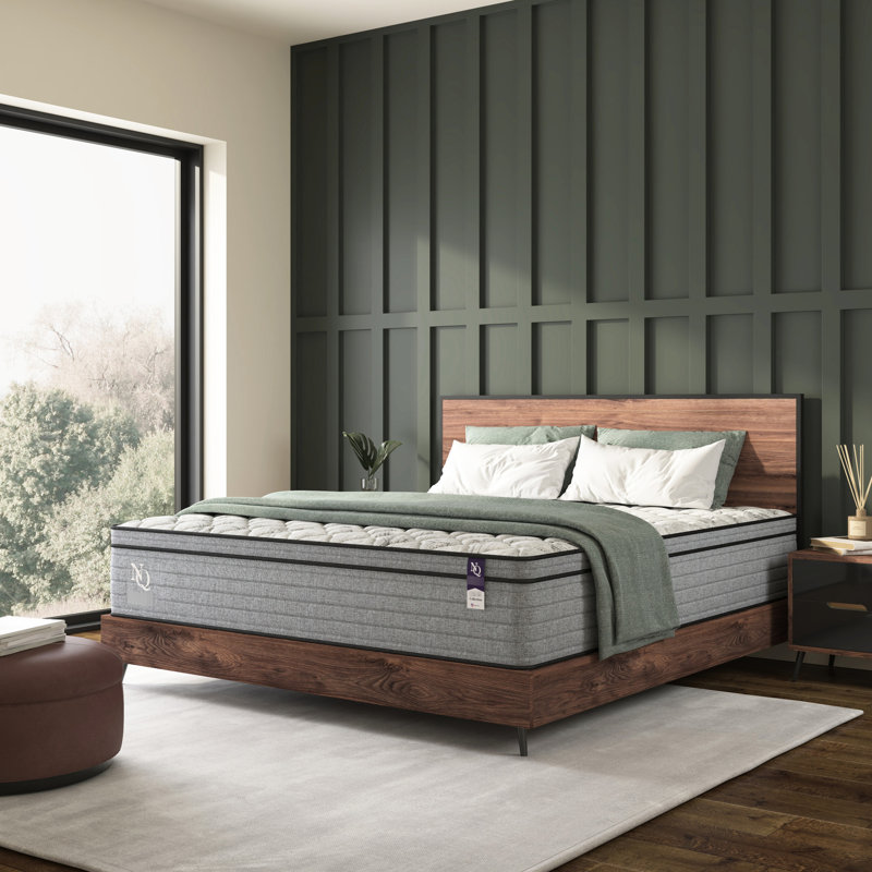 Matelas simple en mousse viscoélastique gélifiée rafraîchissant 10 pouces, relief, faible transfert de mouvement, eau, fonctionne avec une base réglable, gris et blanc, composition du matelas à ressorts