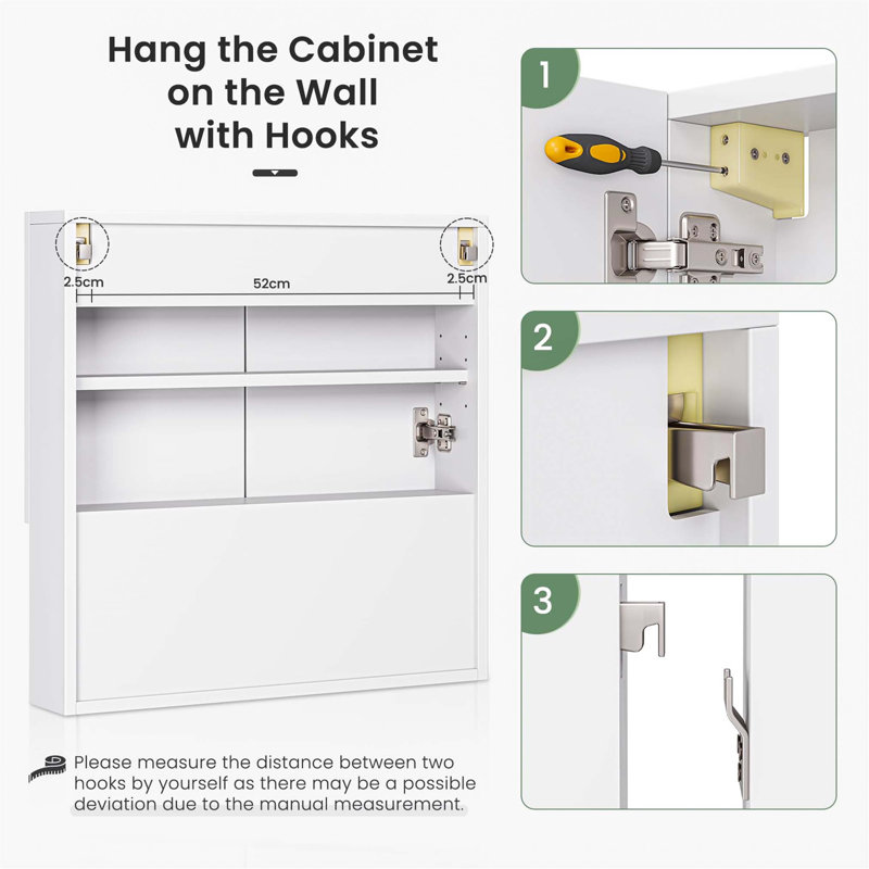 Suela Wall Mounted Required Bathroom Cabinet