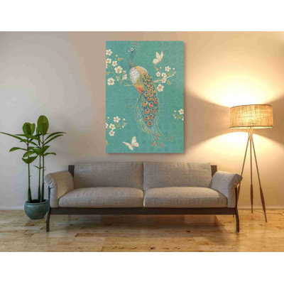 «Ornate Peacock XD» par Daphne Brissonnet, reproduction sur toile tendue