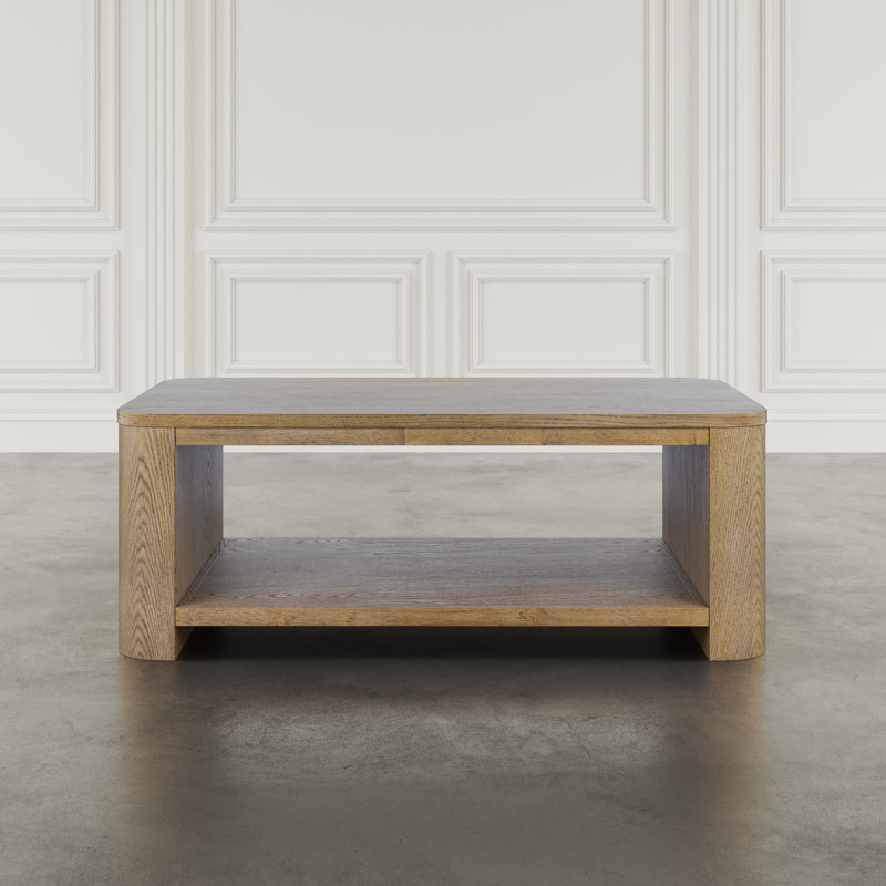 Table basse à roulettes Janzen, Bois brun