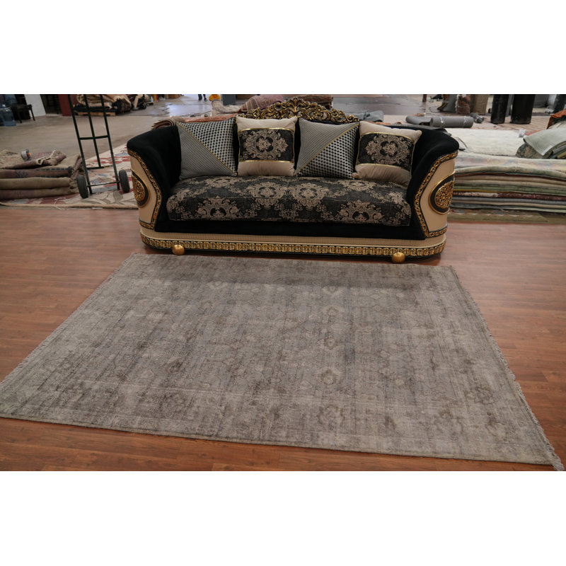 Handmade Transitional Oushak Area Rug 6x8
