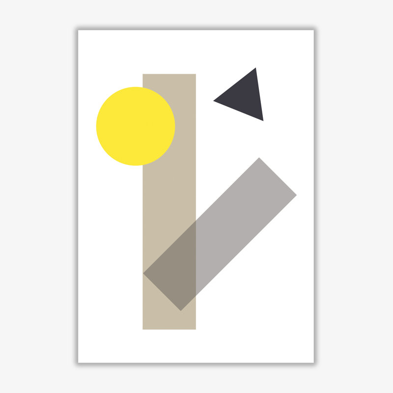 Random Geo Styles 3 - Print, 42 cm H x 30 cm W x 1 cm D, No Frame